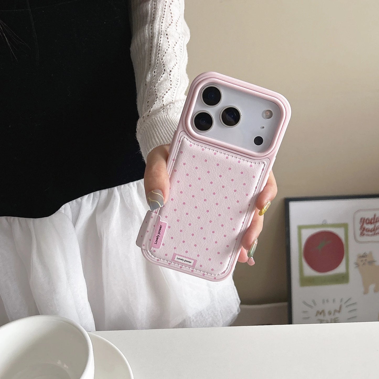【韓国風 プチドット】水玉 パステルスマホケース｜iPhone対応 #240929