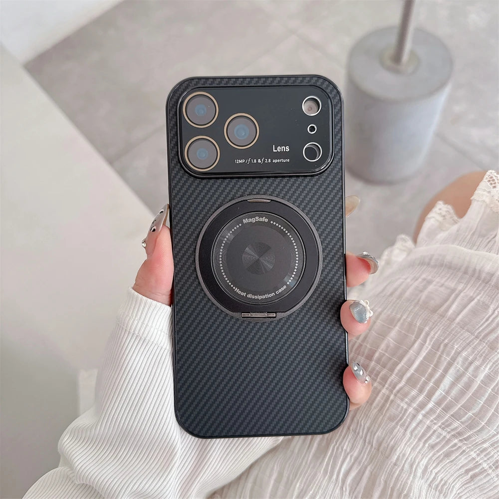 【カーボン調デザイン】耐衝撃 スリム TPU シンプル スタイリッシュ ワイヤレス充電対応｜iPhone対応 #251228