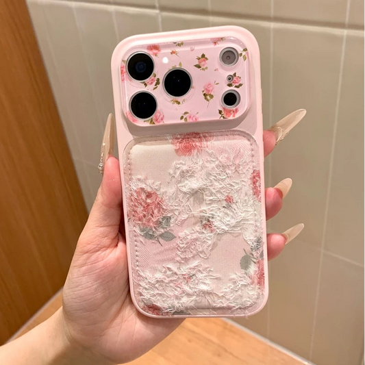 ローズフラワー エンボスデザイン マット iPhoneケース｜大人フェミニン #231027