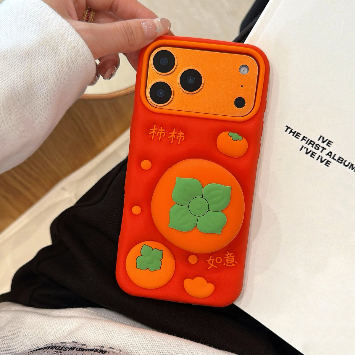【柿モチーフ】iPhoneケース トレンド・ポップ フルーツ PCA #261210　