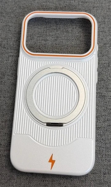 【Magsafe対応】耐衝撃 マット 超薄型 回転式メタルリングスタンド スマホケース｜iPhone対応 #250306