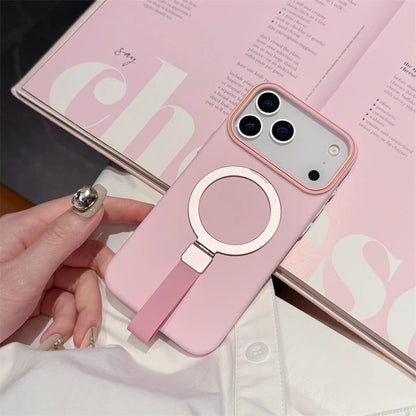 折りたたみ付き リングスタンド付き マットカラー スマホケース｜iPhone対応 #251122