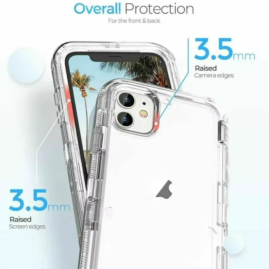 【クリアシリーズ】シンプル透明 クリア耐衝撃 スマホケース｜iPhone対応 #251102