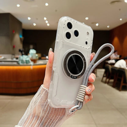 【リングスタンドシリーズ】マグネット対応 ストラップ付き 半透明 クリアスマホケース｜iPhone対応 #251214
