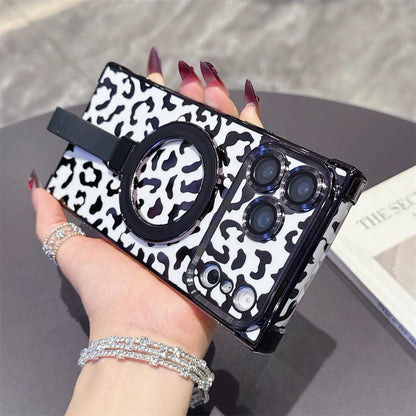 【スクエアシリーズ】ヒョウ柄 レオパード Magnet対応 iPhoneケース #260210