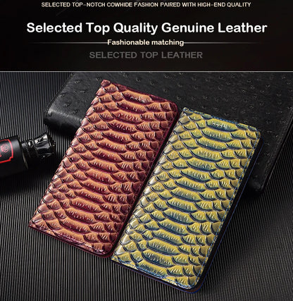 【本革シリーズ】ブックスタイル クロコダイル調 レザー型押し 手帳型 iPhoneケース #240131