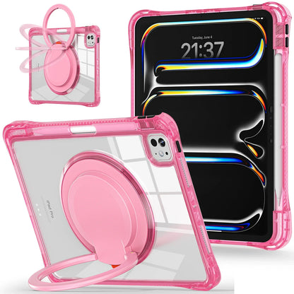 【iPadケース】回転式リングスタンド＆持ち手フック付き カラーフレームケース 全5色 ポップ・機能的・スポーティー #261125