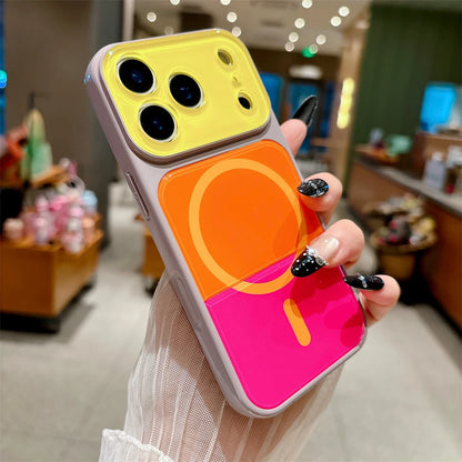マグネット内蔵 カラフルiPhoneケース (全8色) ビビッド・プレイフル  #261239