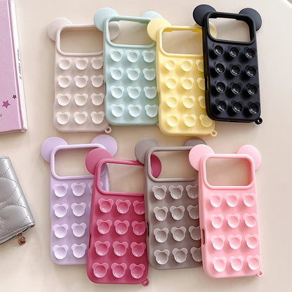 【ベアポップ】くまみみ × ポップバブル スマホケース｜iPhone対応 #240811