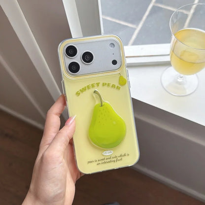 ポップでカラフルな3Dフルーツデザイン iPhoneケース｜ 軽量で持ちやすいデザイン #260063