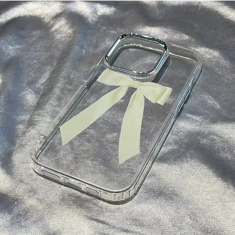 サテンリボンデザイン ミラー iPhoneケース #260309