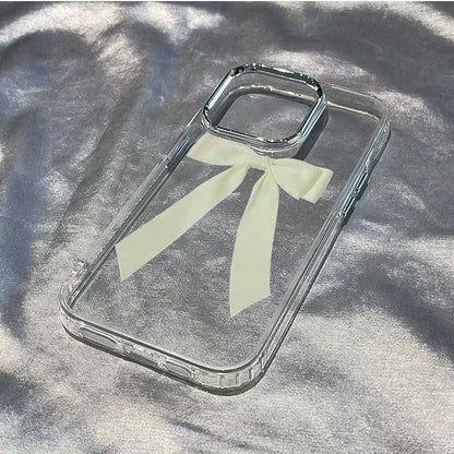 サテンリボンデザイン ミラー iPhoneケース #260309