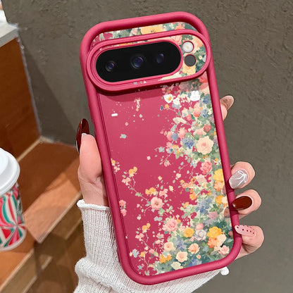 【Google Pixel対応】ボタニカルフラワー スマホケース（全5色）大人かわいい・レトロガーリー #261161