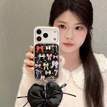 【カラフルリボンコレクション】リボン総柄 デザイン スマホケース｜iPhone対応 #240623