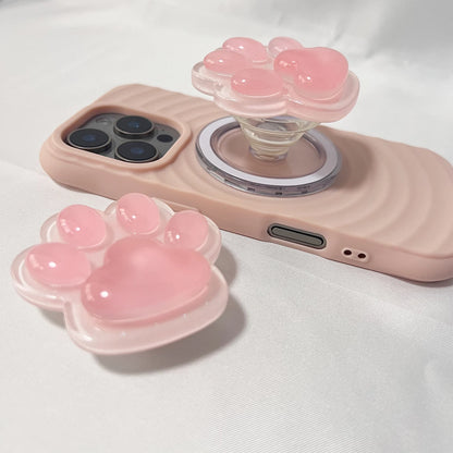 スマホグリップ｜つやつや 肉球 スマホスタンド 落下防止 #260429