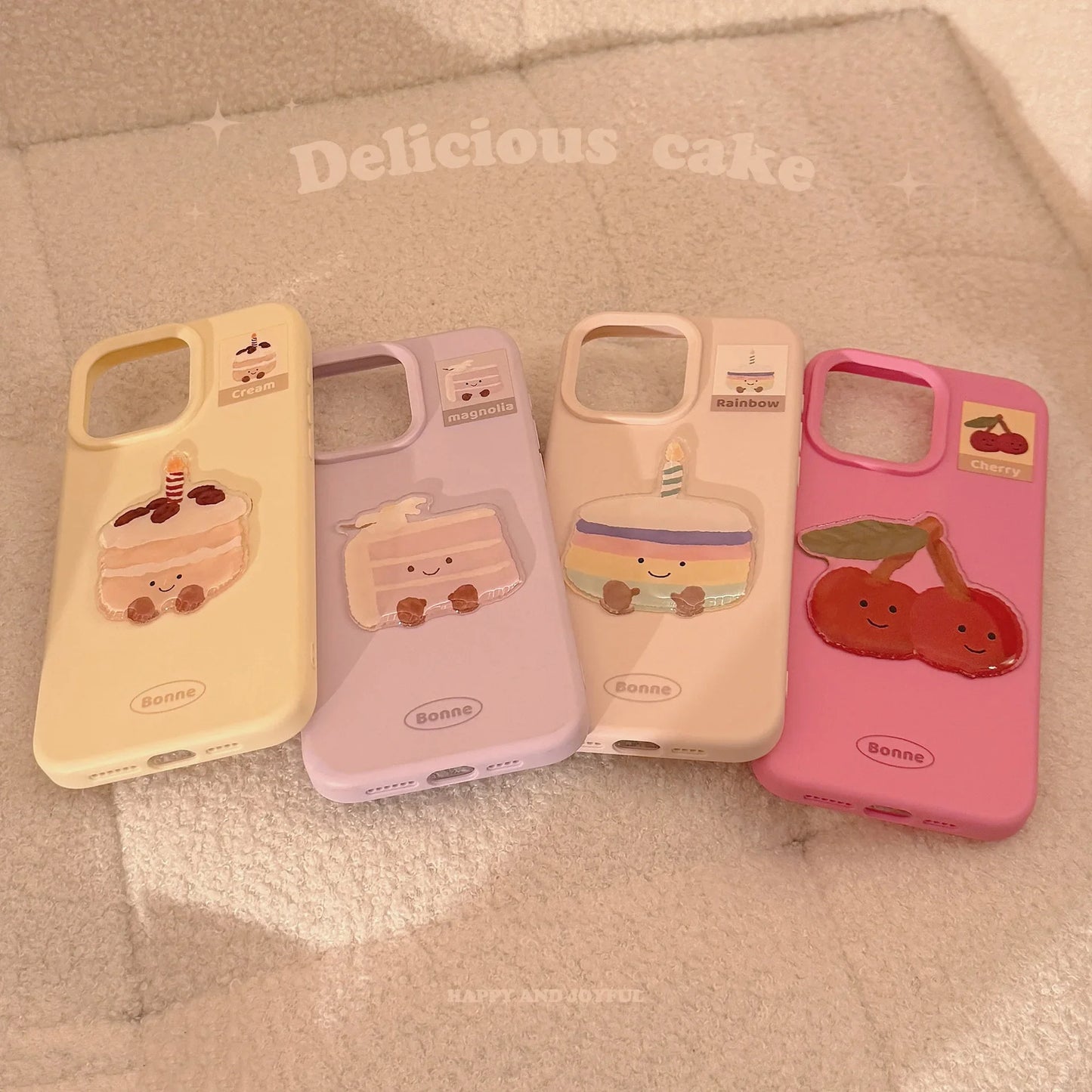 【スイーツシリーズ】キュートケーキデザイン スマホケース｜iPhone対応 #250822