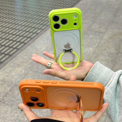 マットカラー iPhoneケース｜ビビッド配色・リング一体型・耐衝撃デザイン #240412