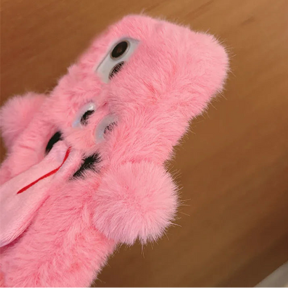 【ふわもこモンスター】マグネット付き ペアにおすすめ 立体ぬいぐるみ スマホケース｜iPhone対応 #241120