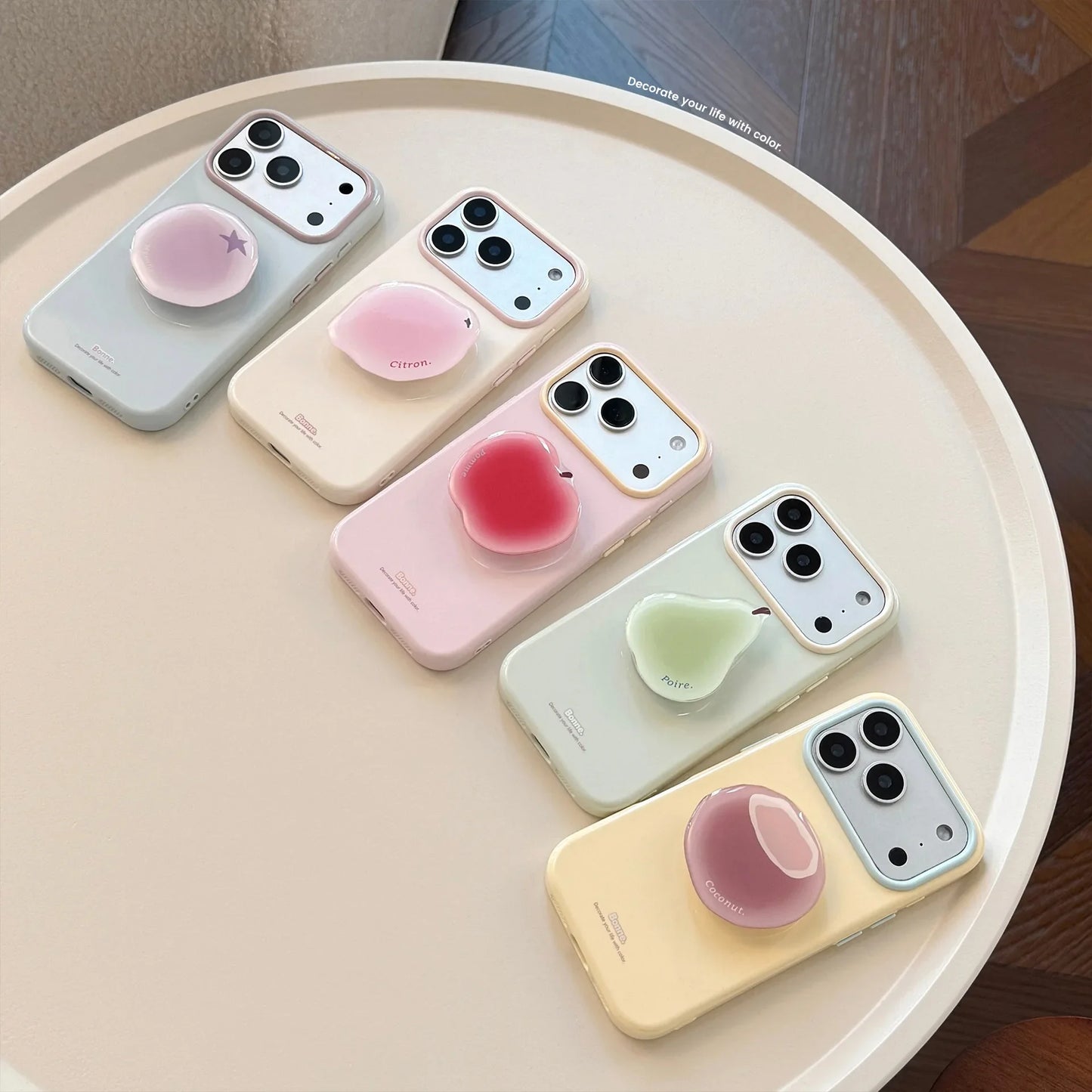 フルーツグリップ キャンディカラー iPhoneケース｜淡色パステル・ゆめかわ #260039