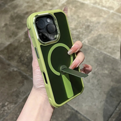 マットカラー スタンド付き Magnet内蔵 iPhoneケース｜耐衝撃・くすみカラー #261267　