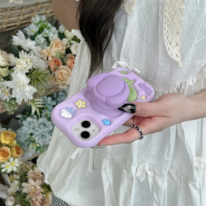 【フラワーシリーズ】立体チューリップ かわいい3Dデザイン スマホケース｜iPhone対応 #250922