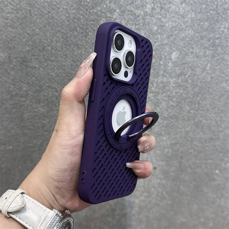 耐衝撃 iPhoneケース ロープストラップ付き マグネット対応 落下防止 スポーツ風デザイン シリコンケース ｜iPhone対応 #250410