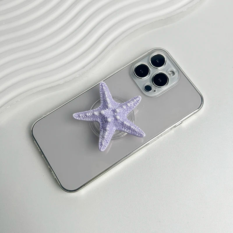 【スマホグリップ】スターフィッシュ ヒトデ 海モチーフの立体デザイン｜Magnet対応 #241115