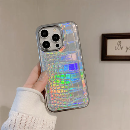 【クロコダイルシリーズ】光沢エナメル調 クロコ型押し スマホケース｜iPhone対応 #250916