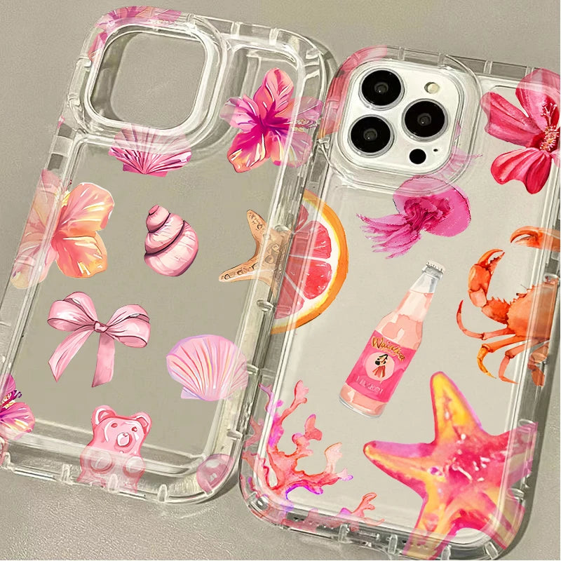浜辺 夏風デザイン クリア iPhoneケース｜マリン・幻想的 #260090