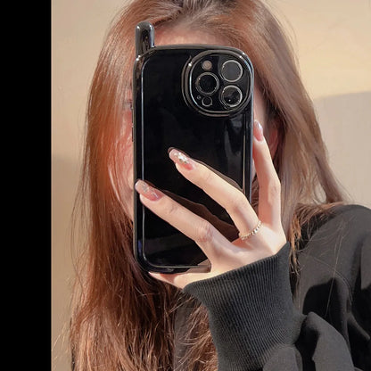 【アンテナ風デザイン】つるんとシリコン｜iPhoneケース #250503