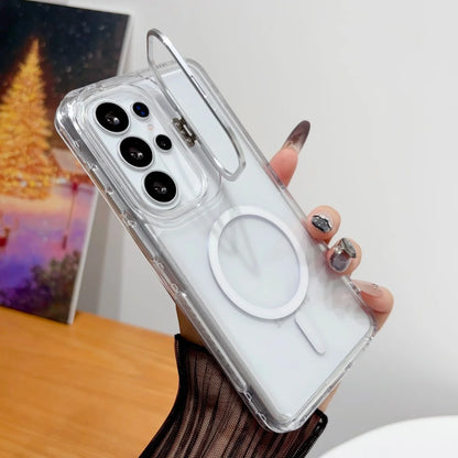 【Galaxy対応】マグネット内蔵クリアケース パステルカラー・大人かわいい・シンプル スマホケース #261092