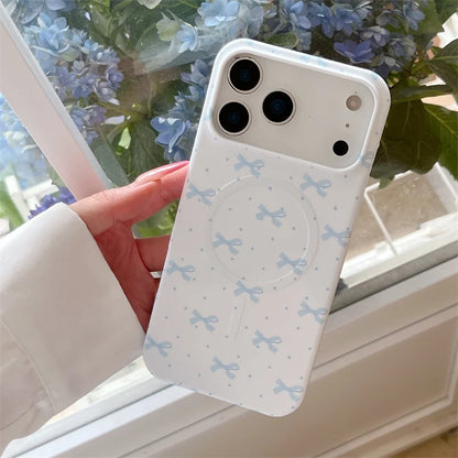 3Dバレエシューズ パールハートグリップ リボン柄 Magnet内蔵 iPhoneケース｜バレエ #260018