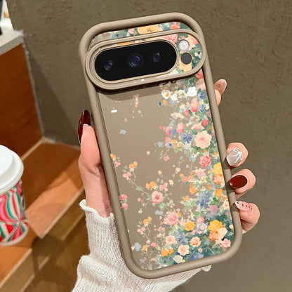 【Google Pixel対応】ボタニカルフラワー スマホケース（全5色）大人かわいい・レトロガーリー #261161