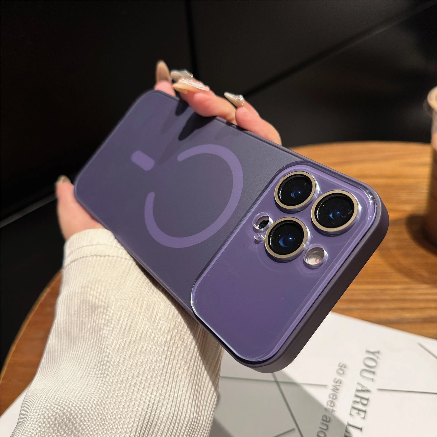 【ワイヤレス充電対応シリーズ】 シンプルおしゃれ マット スマホケース｜iPhone対応 #251104