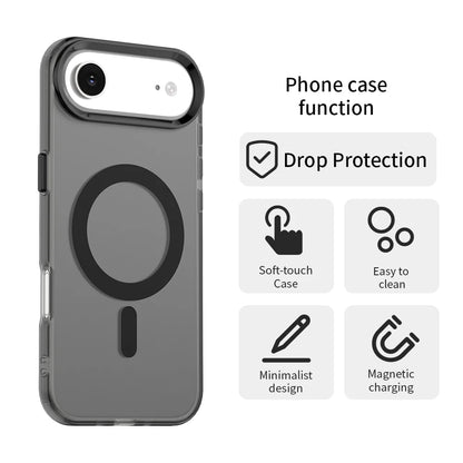 【ワイヤレス充電対応シリーズ】クリアカラー バイカラーリング スマホケース｜iPhone対応 #250825