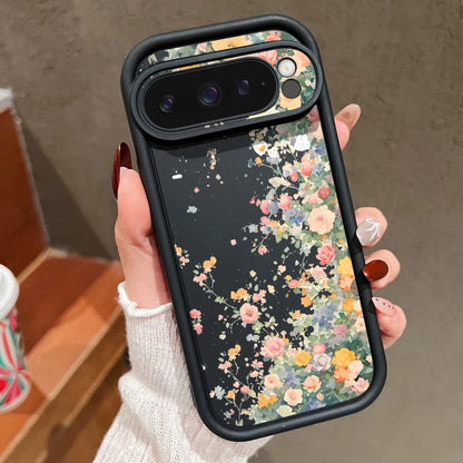 【Google Pixel対応】ボタニカルフラワー スマホケース（全5色）大人かわいい・レトロガーリー #261161