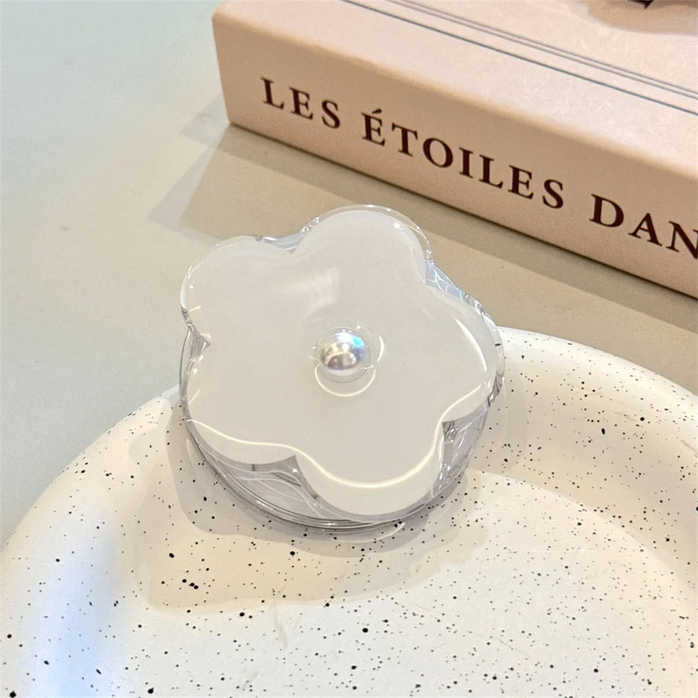 【スマホグリップ】フラワーパール パール付き お花 スタンド｜Magnet対応  #241113