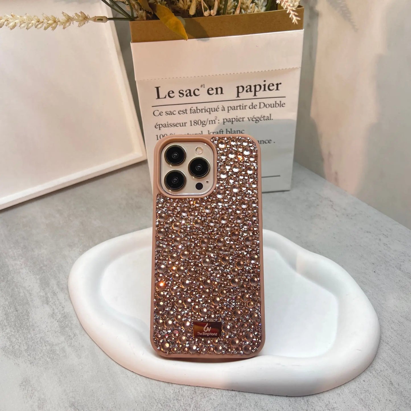 【キラキラビジューシリーズ】フルラインストーン グリッター スマホケース｜iPhone対応 #260118