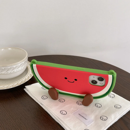 【ゆるかわスイカちゃん】3D立体 ショルダーケース｜iPhone対応 #250718