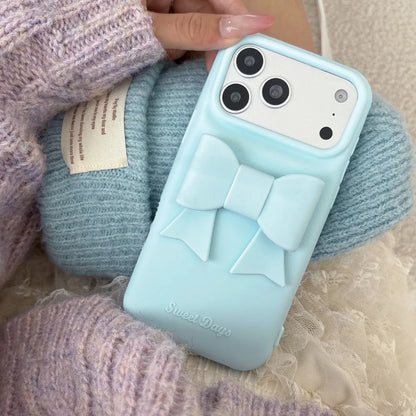 ビッグリボン ストラップ付き シリコン iPhoneケース #260617