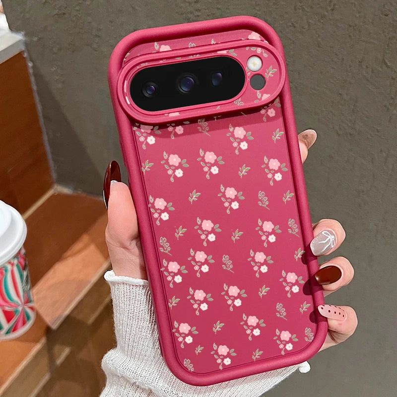 【Google Pixel対応】ボタニカルフラワー スマホケース（全5色）大人かわいい・レトロガーリー #261161