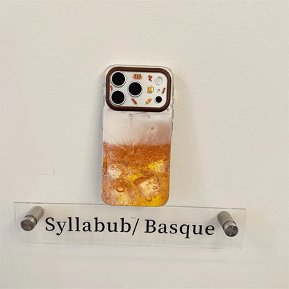 【ビール＆焼き鳥】クリア iPhoneケース｜ユニーク・おもしろ スマホケース SNS おしゃれ #261019
