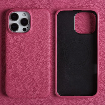 【Magnet内蔵】リアルレザー シンプル ハイグレード スマホケース｜iPhone対応 #241017