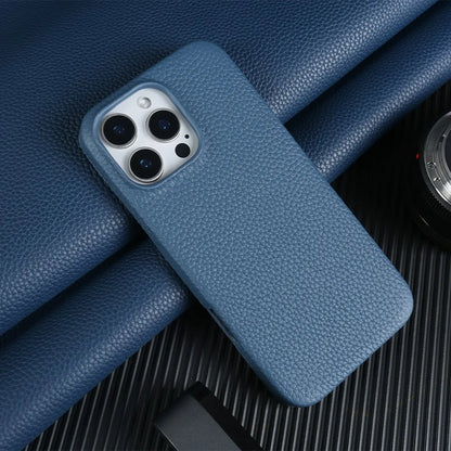 【Magnet内蔵】リアルレザー シンプル ハイグレード スマホケース｜iPhone対応 #241017