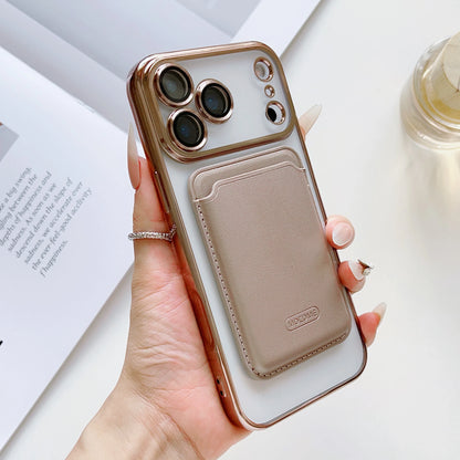 【Magnet内蔵】着脱可能 カードポケット付き クリア ススマホケース｜iPhone対応 #251219