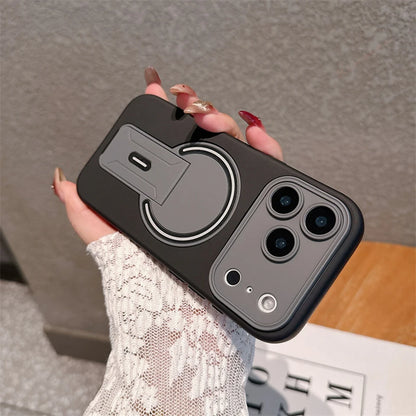 【折りたたみスタンド】シンプルカラー iPhoneケース #260131