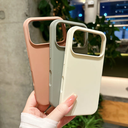 【シンプルシリーズ】マット質感 カラフル無地 スマホケース｜iPhone対応 #251029