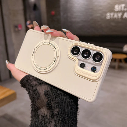 【Galaxy対応】パステルカラー スタンドリング スマホケース (全6色) マイルド・キュート スマホケース PCA #261189