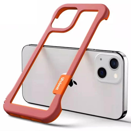 【カラフルバイカラー】クリアフレームスマホケース｜iPhone対応 #250805