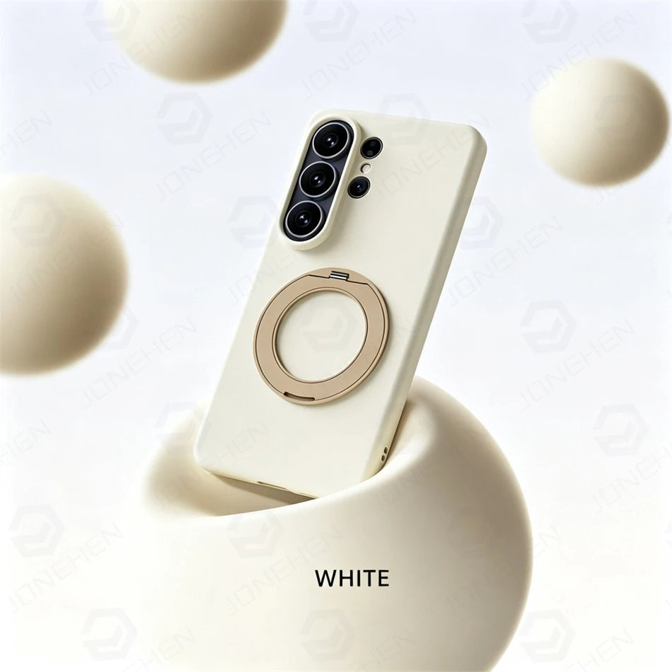 【Galaxy対応】マグネット内蔵 スタンド付き カラフル耐衝撃ケース 全5色 #261098